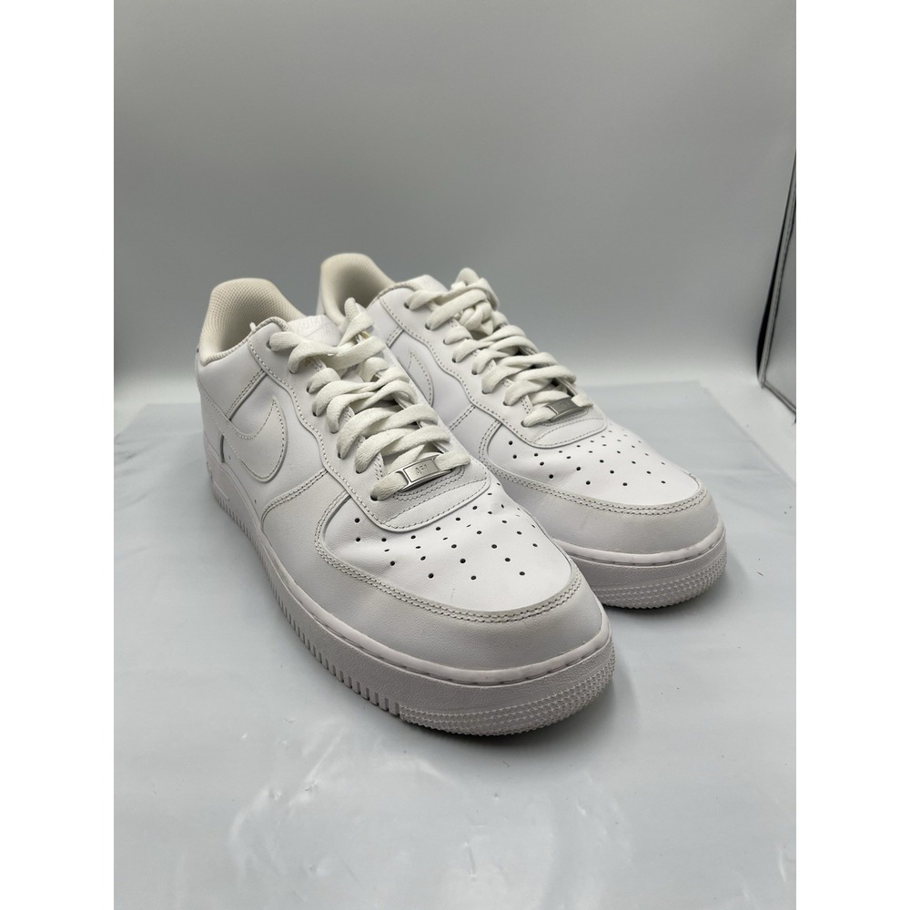 Nike Air Force 1 '07 Low Triple White CW2288 111‎ Size 14